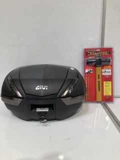 QTY OF ASSORTED ITEMS TO INCLUDE GIVI MONOLOCK TOP CASE 30 L