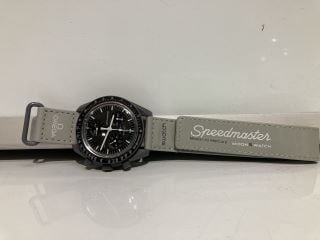 SWATCH OMEGA: SPEEDMASTER MISSION TO MERCURY, TO ALSO INCLUDE GOLDEN BRACELET