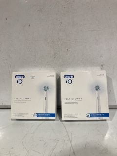 2 X ORAL B IO TEST DRIVE 25 TOOTHBRUSH HEADS