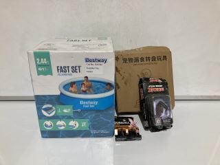 QTY OF ASSORTED ITEMS TO INCLUDE BESTWAY FAST SET FILL & RISE POOL