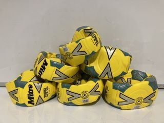 A BOX OF MITRE IMPEL CLUB YELLOW FOOTBALL SIZE 3