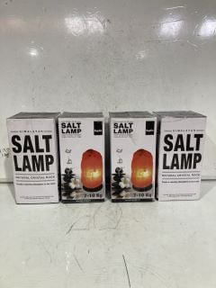 4 X HIMALAYAN SALT LAMP