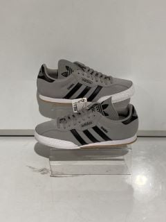 ADIDAS SAMBA SUPER SUEDE GREY & WHITE TRAINERS UK 8 1/2 RRP £70