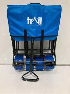 QTY OF ASSORTED ITEMS TO INCLUDE TRAIL FOLDABLE BLUE WAGON