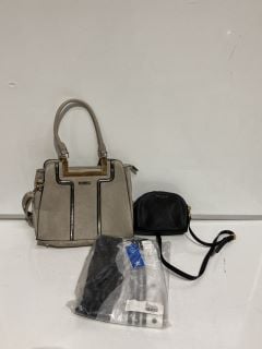 QTY OF ASSORTED ITEMS TO INCLUDE GREY TED BAKER HANDBAG