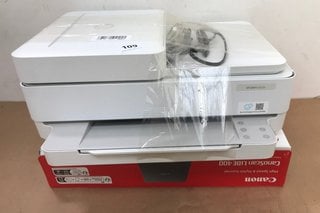 HP ENVY 6430E PRINTER IN WHITE TO INCLUDE CANON CANOSCAN LIDE 400 HIGH SPEED SCANNER: LOCATION - H5