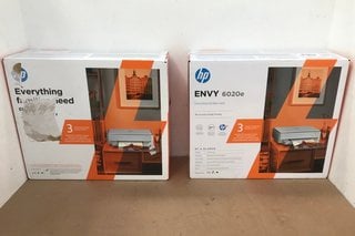 2 X HP ENVY 6020E ALL-IN-ONE SMART PRINTERS - COMBINED RRP £144: LOCATION - H6