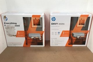 2 X HP ENVY 6020E ALL-IN-ONE SMART PRINTERS - COMBINED RRP £144: LOCATION - H6