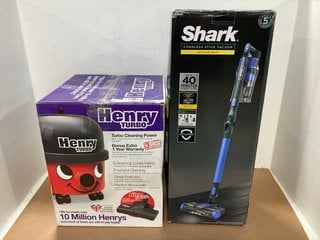 SHARK ANTI HAIR WRAP CORDLESS VACUUM TO INCLUDE HENRY TURBO VACUUM CLEANER: LOCATION - H7