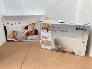 2X TEMPUR ORIGINAL PILLOW TO INCLUDE TEMPUR SYMPHONY PILLOW: LOCATION - H10