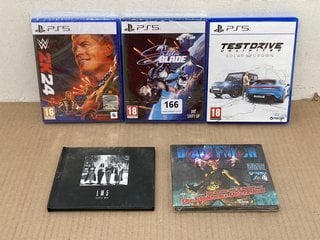 5 X ASSORTED PLAYSTATION GAMES/CEDS TO INCLUDE PS5 TEST DRIVE UNLIMITED SOLAR CROWN GAME (PEGI 18) - (PLEASE NOTE: 18+YEARS ONLY. ID MAY BE REQUIRED): LOCATION - H10