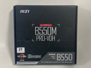 MSI B550M RYZEN PRO-VDH AMD MOTHERBOARD: LOCATION - FRONT BOOTH