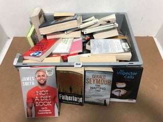 QTY OF ASSORTED BOOKS TO INCLUDE NOT A DIET BOOK BY JAMES SMITH: LOCATION - I15