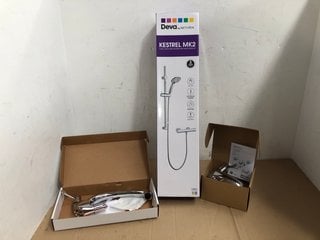 3 X ASSORTED ITEMS TO INCLUDE DEVA KESTREL MK2 COOL TOUCH BAR SHOWER WITH MULTI MODE KIT: LOCATION - I9