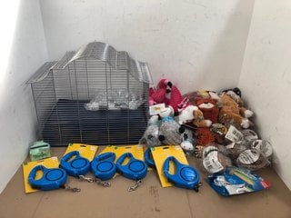 QTY OF ASSORTED PET ITEMS TO INCLUDE VARIOUS PET TOYS: LOCATION - I9