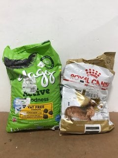 ROYAL CANIN 7.5KG DOG FOOD - BBE: 18/01/2026 TO INCLUDE WAGG 12KG ACTIVE GOODNESS RICH IN CHICKEN & VEG DRY FOOD FOR WORKING DOGS - BBE: 29/10/2025: LOCATION - I11