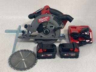 MILWAUKEE M18 FUEL CCS55 18V CIRCULAR SAW - RRP £199.95 (PLEASE NOTE: 18+YEARS ONLY. ID MAY BE REQUIRED): LOCATION - FRONT BOOTH