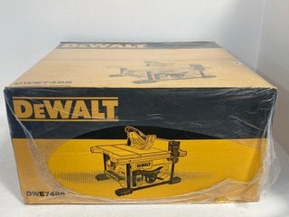 DEWALT DWE7485 210MM CORDED TABLE CIRCULAR SAW - RRP £499 (PLEASE NOTE: 18+YEARS ONLY. ID MAY BE REQUIRED): LOCATION - FRONT BOOTH