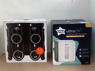 TOMMEE TIPPEE ULTRA UV STERILISER, DRYER & STORAGE TO ALSO INCLUDE GB GOLD POCKET+ ALL TERRAIN COMPACT PUSHCHAIR IN BLACK - RRP £189.99: LOCATION - E3