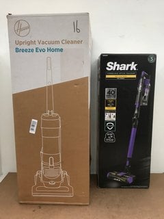 SHARK IZ202UKT ANTI HAIR WRAP PET MODEL CORDLESS STICK VACUUM CLEANER TO ALSO INCLUDE HOOVER BREEZE EVO HOME UPRIGHT VACUUM CLEANER: LOCATION - E8