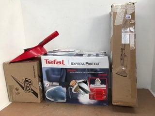 QTY OF ASSORTED HOUSEHOLD ITEMS TO INCLUDE TEFAL EXPRESS PROTECT STEAM GENERATOR: LOCATION - E8