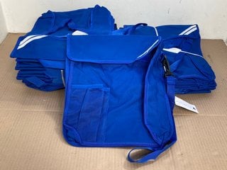 QTY OF WILLIAM TURNER REFLECTIVE SCHOOL BAGS IN BLUE: LOCATION - E14