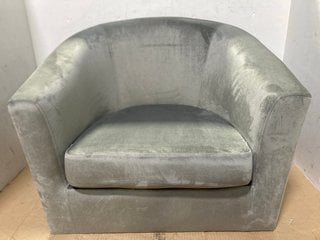 TOMMY FABRIC TUB CHAIR IN GREY: LOCATION - E14