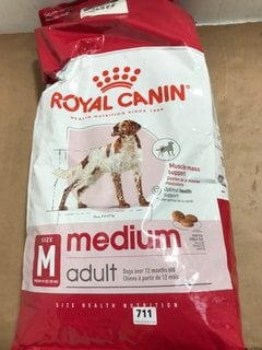 PACK OF ROYAL CANIN 15KG MEDIUM ADULT DOG BISCUITS - BBE 1/8/25: LOCATION - J3