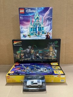 3 X ASSORTED LEGO ITEMS TO INCLUDE LEGO DISNEY FROZEN ICE CASTLE - MODEL 43244: LOCATION - J5