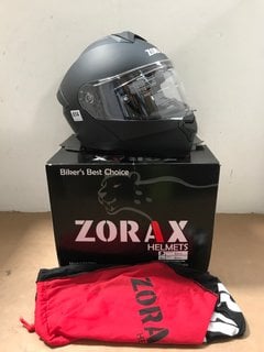 ZORAX 935SV FULL FACE MOTORCYCLE HELMET IN MATTE BLACK - SIZE XL: LOCATION - J11