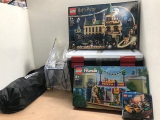 QTY OF ASSORTED ITEMS TO INCLUDE LEGO HARRY POTTER HOGWARTS CHAMBER OF SECRETS - MODEL 76389 - RRP £129.99: LOCATION - J11