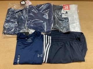 5 X ASSORTED CLOTHING ITEMS TO INCLUDE NIKE SHORTS IN NAVY - UK XL: LOCATION - J14