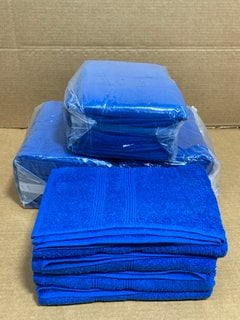 4 X PACKS OF EGYPTIAN COTTON BATH TOWELS IN DARK BLUE: LOCATION - J16