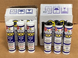 2 X BOXES OF C.T.1 UNIQUE SEALANT & CONSTRUCTION ADHESIVE IN BLACK (PLEASE NOTE: 18+YEARS ONLY. ID MAY BE REQUIRED): LOCATION - J16