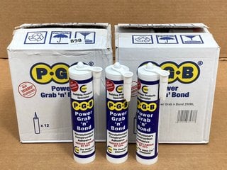 2 X BOXES OF C.T.1 UNIQUE SEALANT & CONSTRUCTION ADHESIVE IN WHITE (PLEASE NOTE: 18+YEARS ONLY. ID MAY BE REQUIRED): LOCATION - J16