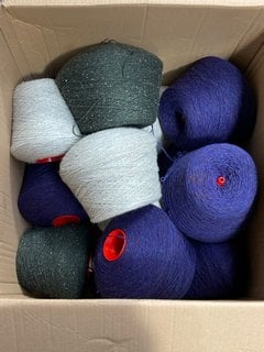 QTY OF REELS OF YARN IN VARIOUS COLOURS: LOCATION - J16