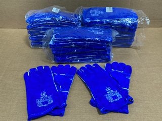 3 X PACKS OF ULTIMATE INDUSTRIAL HEAVY DUTY WELDING GLOVES IN BLUE - SIZE 10: LOCATION - J17