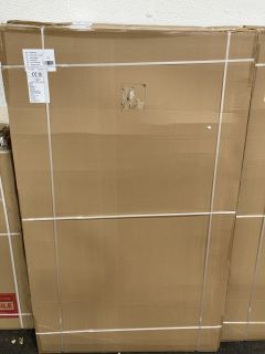 (COLLECTION ONLY) CLEAR GLASS SILVER FRAMED 1177 X 1950MM WET ROOM PANEL COMPLETE WITH A PEARLSTONE WALK IN 1700 X 800MM SHOWER TRAY RRP £1325: LOCATION - A3