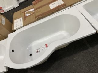 1500 X 850MM NTH LH P SHAPED SHOWER BATH RRP £319: LOCATION - A3