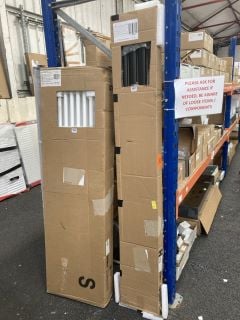 BLACK VERTICAL SINGLE OVAL TUBED RADIATOR 1780 X 236MM RRP £595: LOCATION - BACK RACK