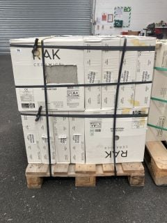 (COLLECTION ONLY) PALLET OF RAK INTERNAL/EXTERNAL GRADE (FREEZE THAW FROST RESISTANT PORCELAIN TILES) 400MM SQ IN CONCRETE GREY APPROX 64M SQ IN TOTAL APPROX 1400KG IN WEIGHT RRP £5248 HEAVY ITEM ADE