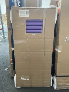 LUSH PURPLE HORIZONTAL DOUBLE OVAL TUBED RADIATOR 1416 X 635MM RRP £735: LOCATION - BACK RACK