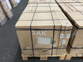 (COLLECTION ONLY) PALLET OF RAK INTERNAL/EXTERNAL GRADE (FREEZE THAW FROST RESISTANT PORCELAIN TILES) 600MM SQ IN ELEPHANT GREY APPROX 43M SQ IN TOTAL APPROX 1000KG IN WEIGHT RRP £3542 HEAVY ITEM ADE