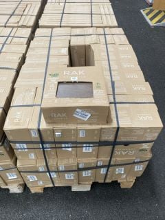 (COLLECTION ONLY) PALLET OF RAK INTERNAL/EXTERNAL GRADE (FREEZE THAW FROST RESISTANT PORCELAIN TILES) 300MM SQ IN MOCHA APPROX 54M SQ IN TOTAL APPROX 1120KG IN WEIGHT RRP £4413 HEAVY ITEM ADEQUATE VE