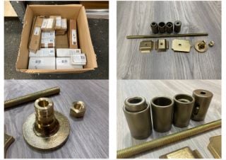 QTY OF ASSORTED FEET FOR COLUMN RADIATORS WITH WALL STAYS APPROX RRP £250: LOCATION - R1