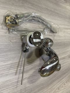 MONO BASIN MIXER TAP IN CHROME WITH POP UP WASTE RRP £205: LOCATION - R2