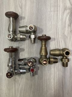 QTY OF ASSORTED TRADITIONAL TRV VALVES WITH LOCKSHIELDS APPROX RRP £800: LOCATION - R2