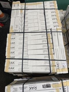 (COLLECTION ONLY) PALLET OF RAK INTERNAL/EXTERNAL GRADE (FREEZE THAW FROST RESISTANT PORCELAIN TILES) 600 X 300MM IN WOODGRAIN APPROX 43M SQ IN TOTAL APPROX 1000KG IN WEIGHT RRP £3542 HEAVY ITEM ADEQ