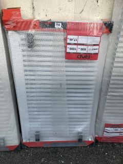 K-RAD SINGLE COMPACT RADIATOR 1000 X 600MM RRP £199: LOCATION - B2