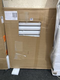 WHITE HORIZONTAL DOUBLE OVAL TUBED RADIATOR 826 X 635MM RRP £440: LOCATION - B6